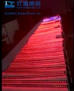 七彩戶(hù)外流水跑馬漸變大功率酒店橋梁亮化led洗牆燈 燈港照明